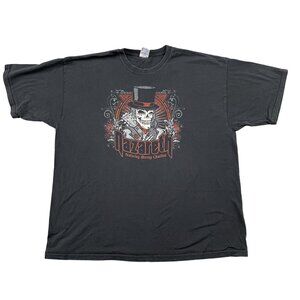 Nazareth the Band Black T-Shirt Mens XXL Top Hat Skeleton Manny Charlton
